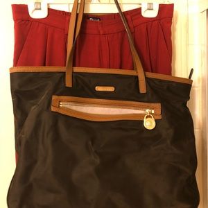 Michael Kors Brown Nylon Tote